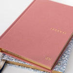 Linen Bound Tea Rose Bullet Journal - Pure Apotheca