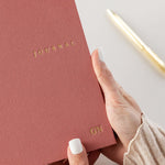 Linen Bound Tea Rose Bullet Journal - Pure Apotheca