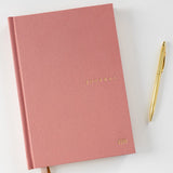 Linen Bound Tea Rose Bullet Journal - Pure Apotheca