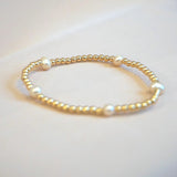 Marlow Pearl Gold Beaded Bracelet - Pure Apotheca