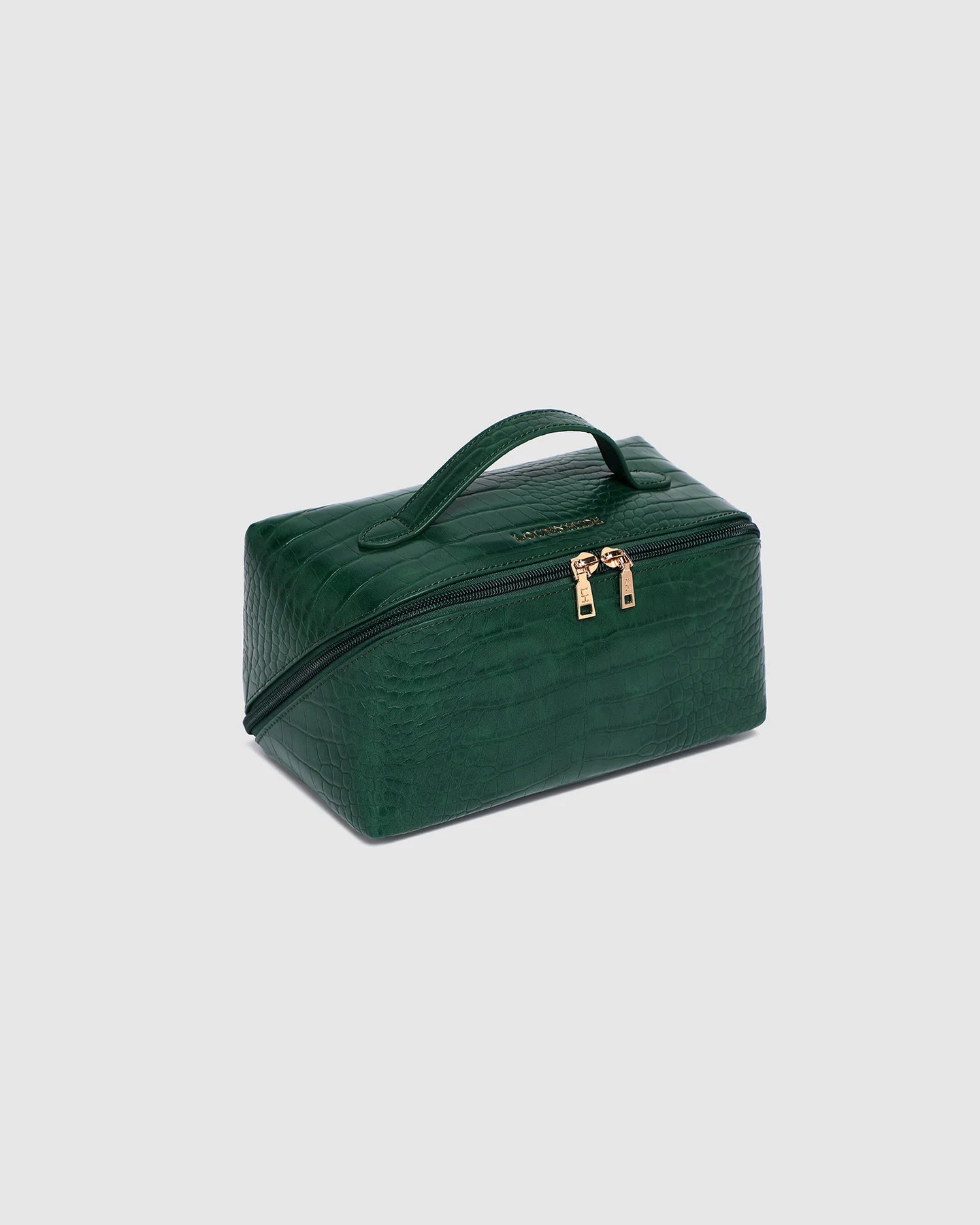 Mary Cosmetic Case Croc Forest Green - Pure Apotheca
