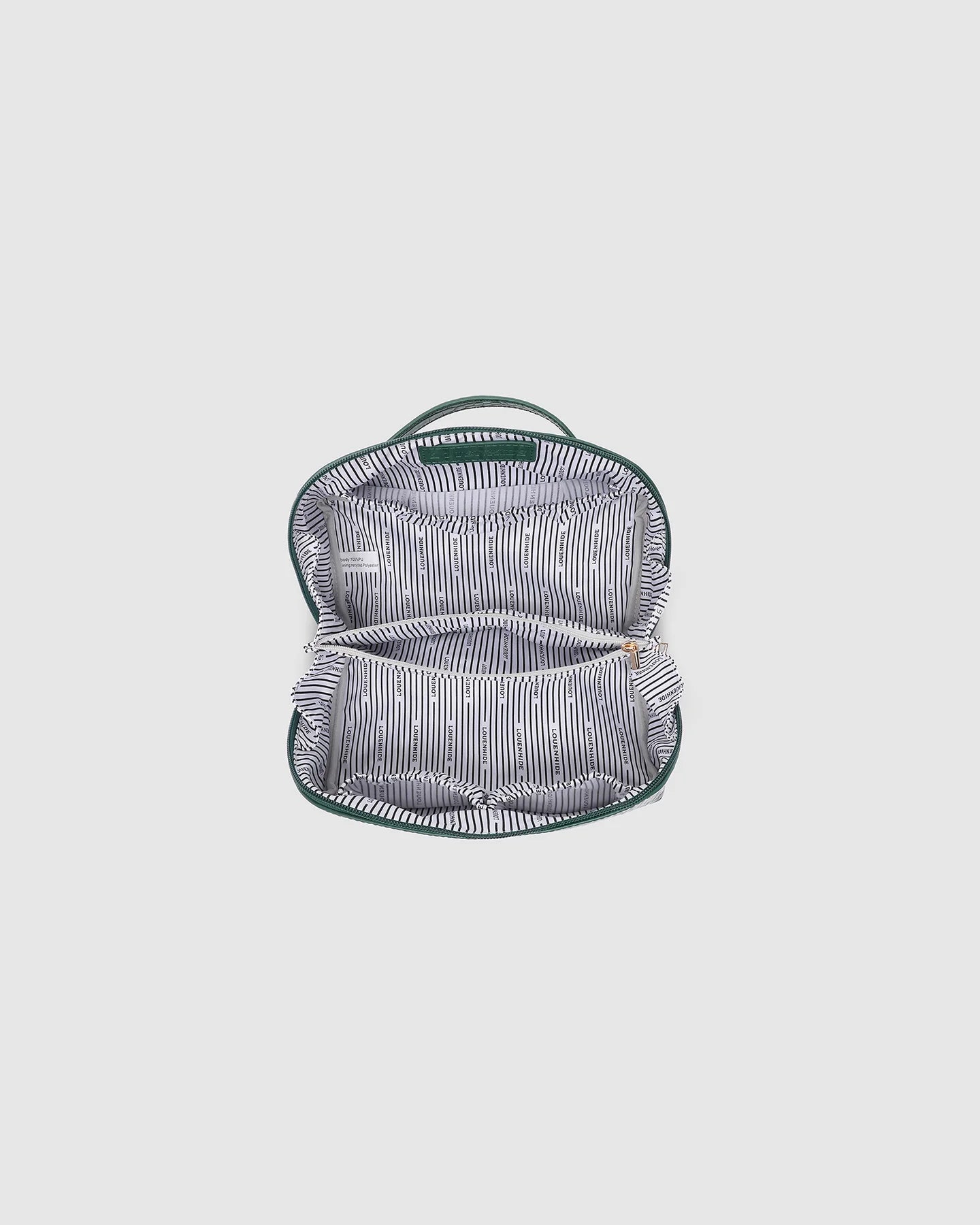 Mary Cosmetic Case Croc Forest Green - Pure Apotheca