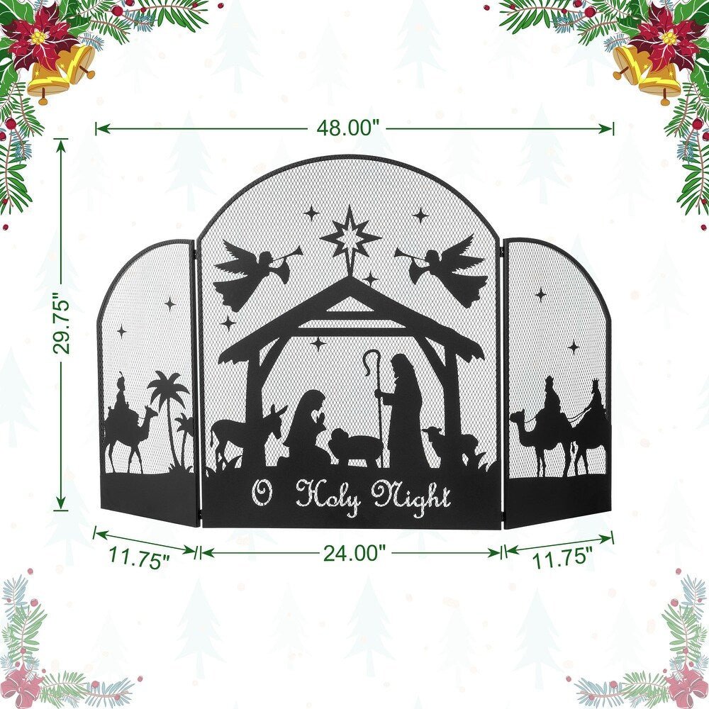 Nativity Fire Screen 123CM - Pure Apotheca