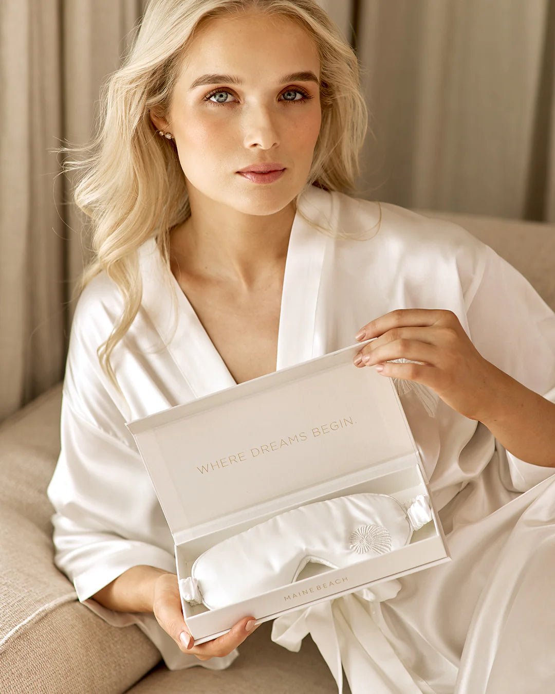 Pearl Satin Sleep Eye Mask - Pure Apotheca