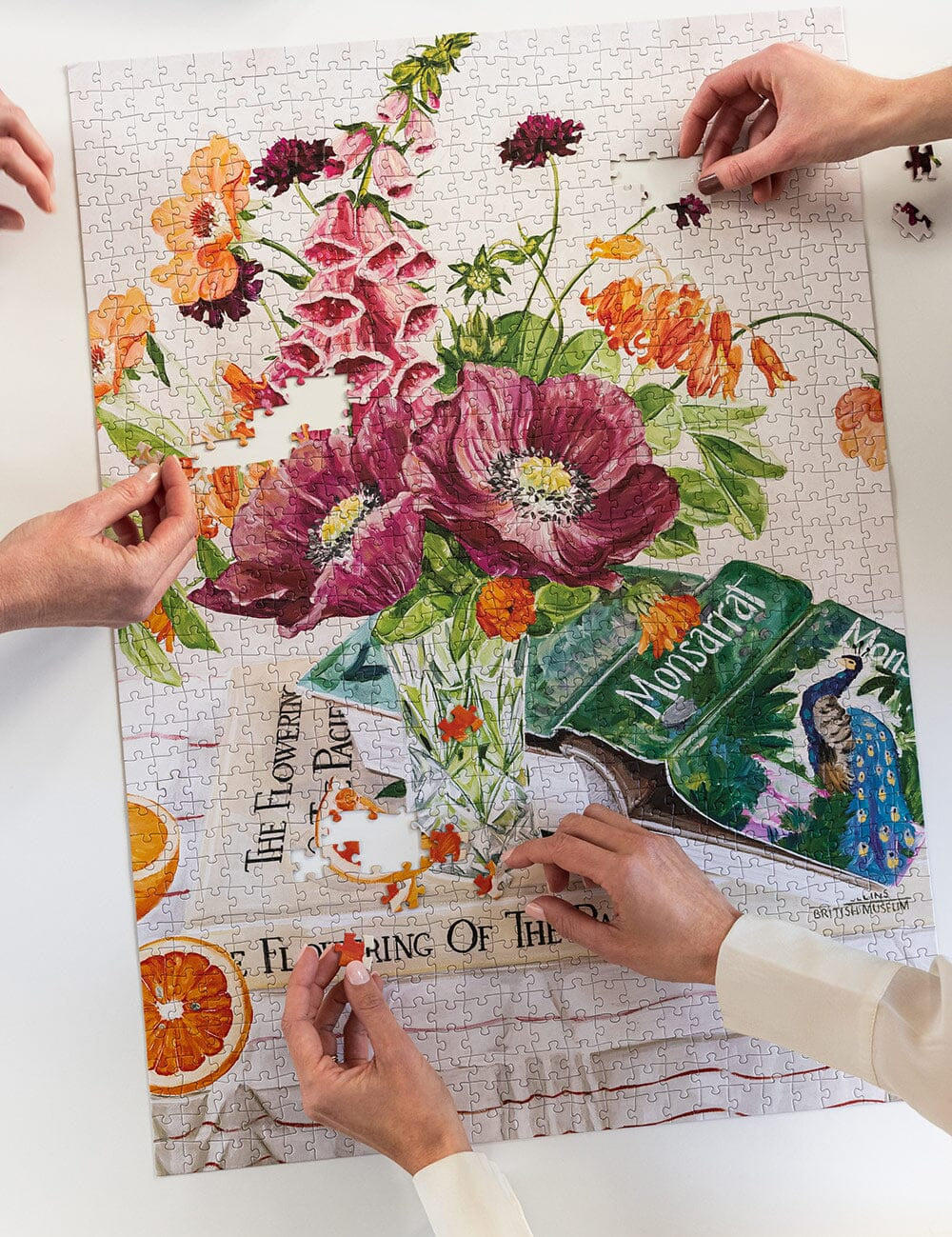 Poppies & Foxglove 1000pc Puzzle - Pure Apotheca