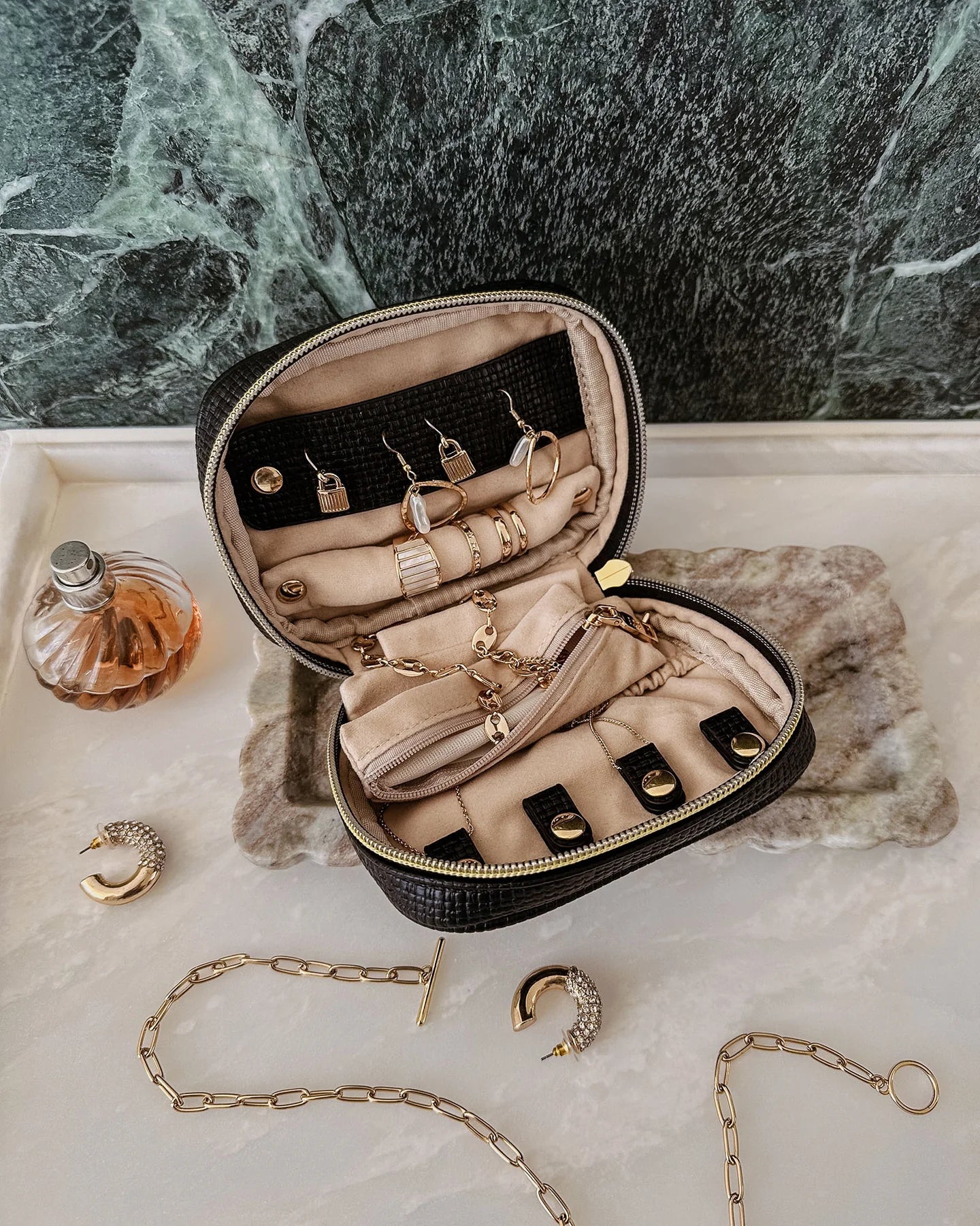 Rita Jewellery Case Black - Pure Apotheca