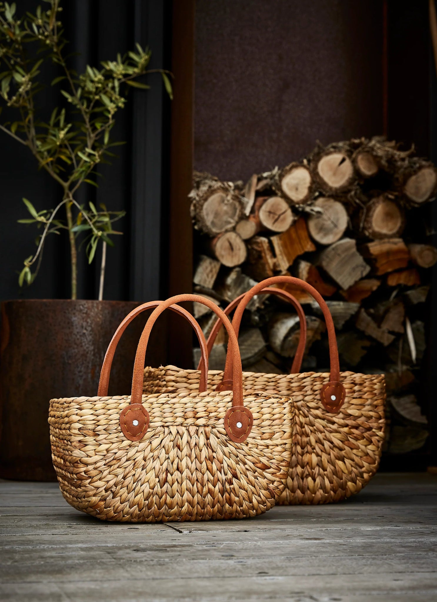 Robert Gordon Harvest Shopper Basket Suede Large - Pure Apotheca