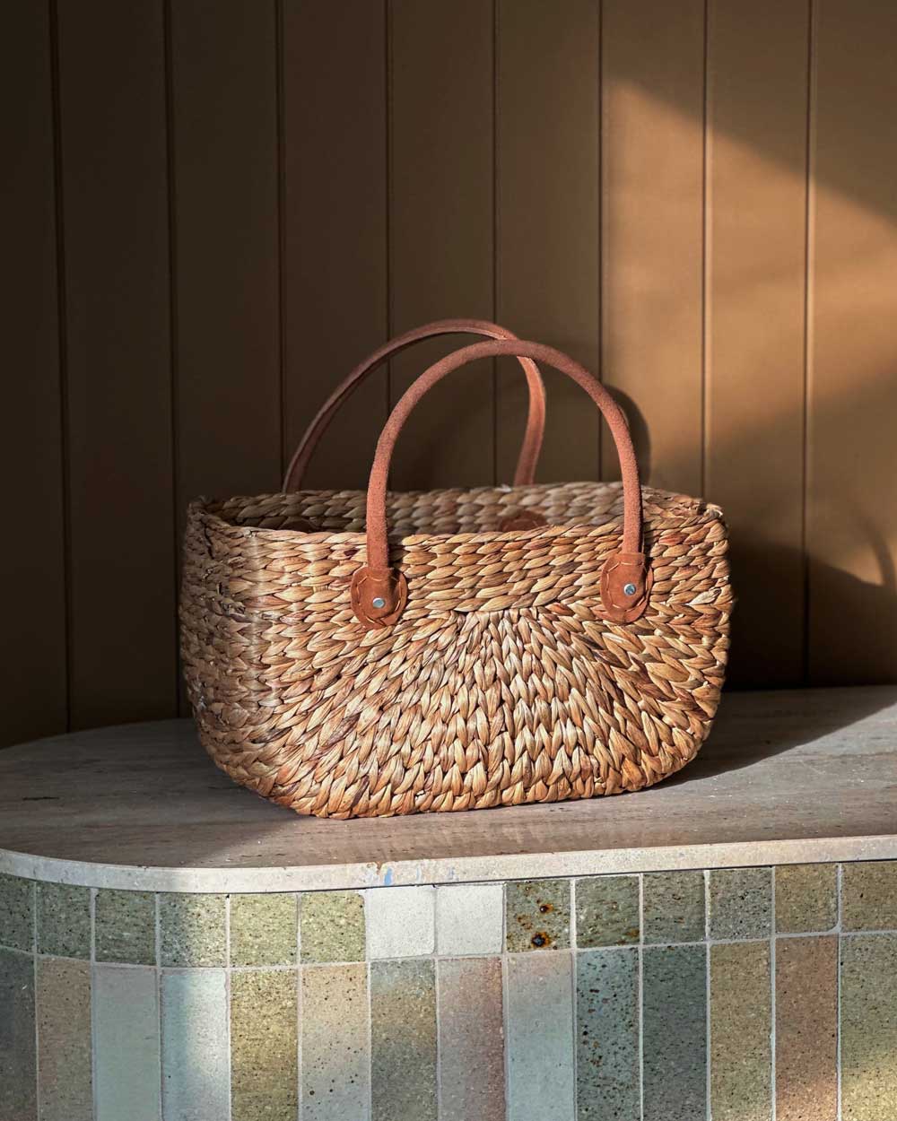 Robert Gordon Harvest Shopper Basket Suede Small - Pure Apotheca