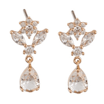 Rose Gold Crystal Sera Earrings - Pure Apotheca