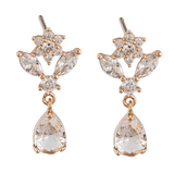 Rose Gold Crystal Sera Earrings - Pure Apotheca