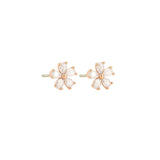 Rose Gold Fleur Studs - Pure Apotheca