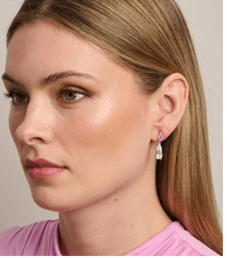 Silver Crystal Eleanor Earring - Pure Apotheca