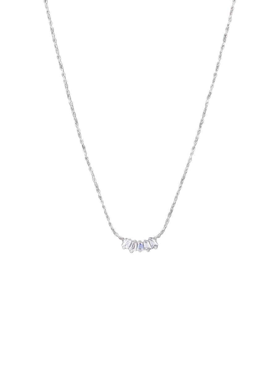 Silver Petite Crystal Necklace - Pure Apotheca