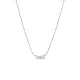 Silver Petite Crystal Necklace - Pure Apotheca