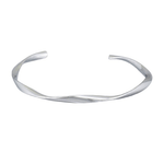 Silver Single Twist Cuff - Pure Apotheca