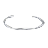 Silver Single Twist Cuff - Pure Apotheca
