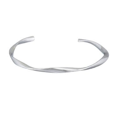 Silver Single Twist Cuff - Pure Apotheca