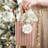 Small Gift Bag - Christmas Tartan - Pure Apotheca