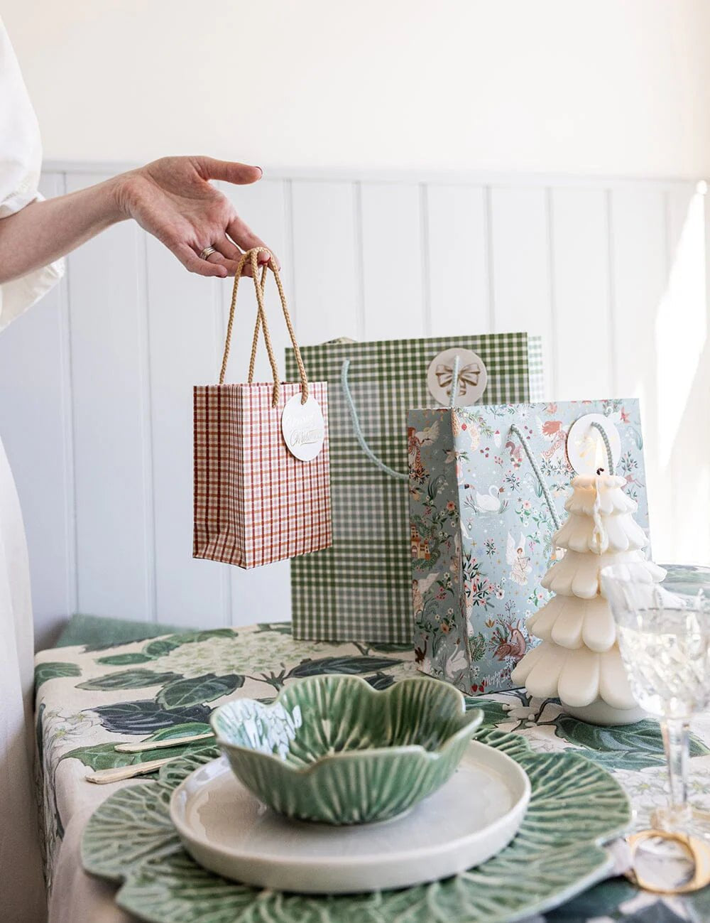 Small Gift Bag - Christmas Tartan - Pure Apotheca