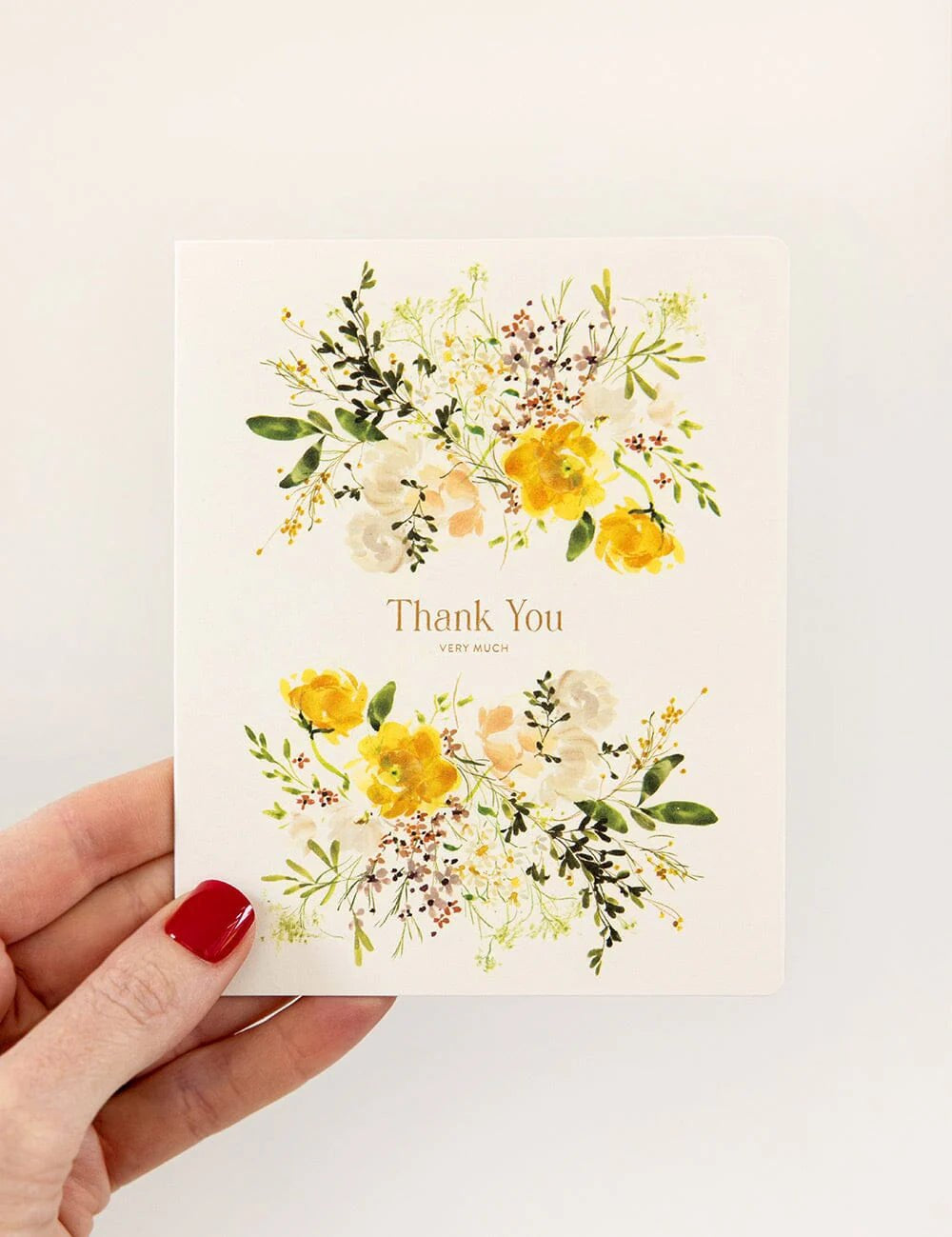Thank You Very Much White Ranunculus Card - Pure Apotheca