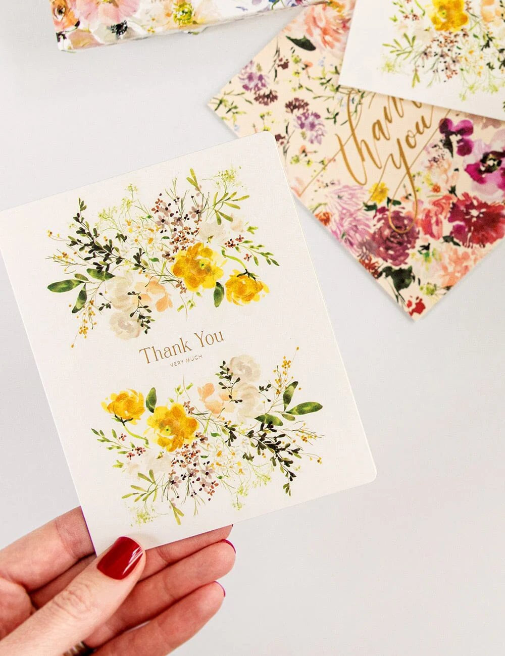 Thank You Very Much White Ranunculus Card - Pure Apotheca