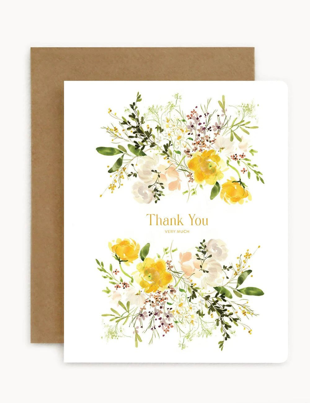 Thank You Very Much White Ranunculus Card - Pure Apotheca