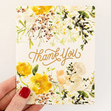 Thank you Yellow Ranunculus Card - Pure Apotheca
