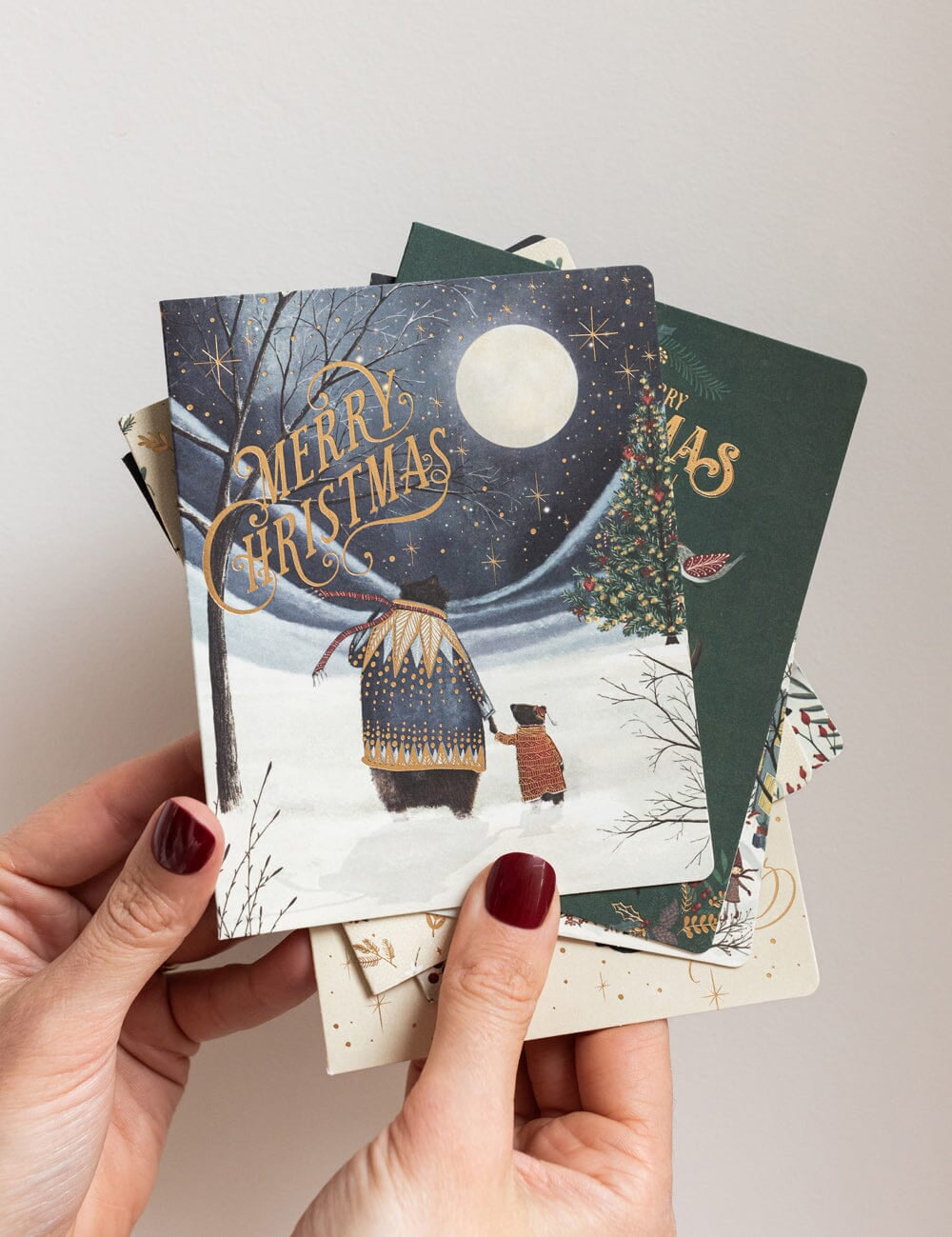 The Christmas Village Greeting Cards Boxed Set 6pk - Pure Apotheca