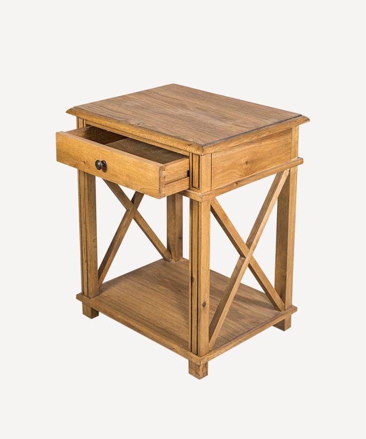 Villa Oak Bedside Table - Pure Apotheca