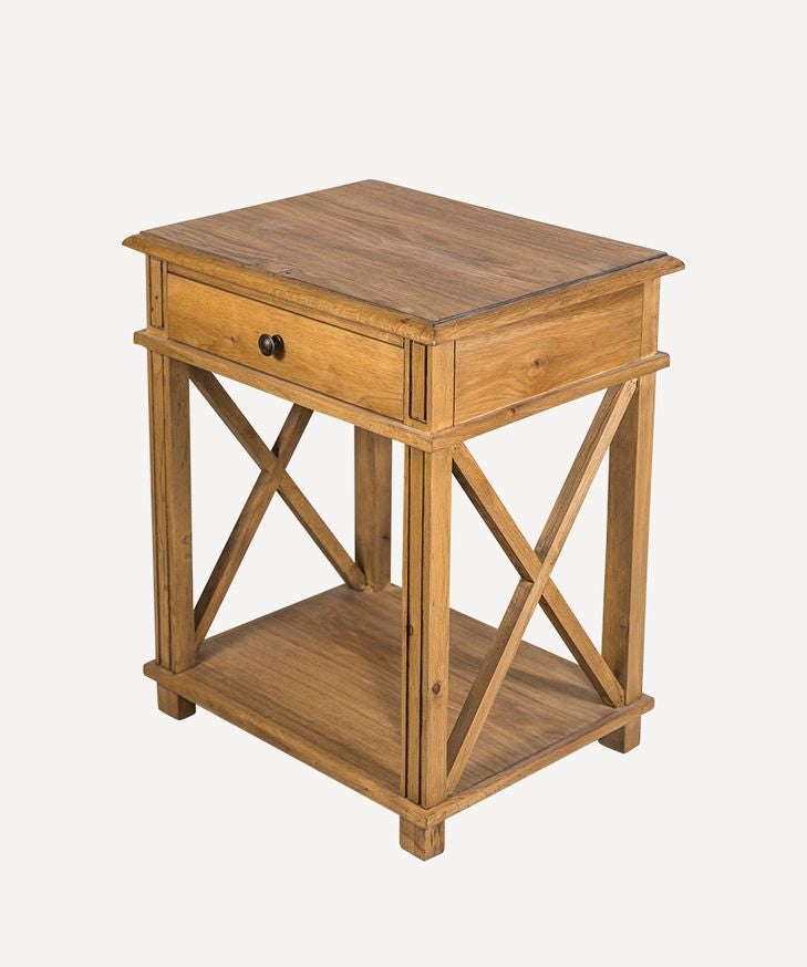 Villa Oak Bedside Table - Pure Apotheca