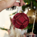VINTAGE BURGUNDY DIAMOND CUT BAUBLE - Pure Apotheca