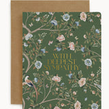 With Deepest Sympathy Camellia Tree Card - Pure Apotheca