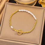 Zoya Pearl Gold Chain Bracelet - Pure Apotheca