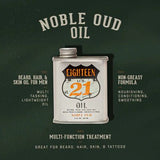 18.21 Man Made Beard, Hair & Skin Oil Noble Oud 60ml - Pure Apotheca