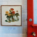 Archie's Zinnias Painting by Leree Lindsay - Pure Apotheca