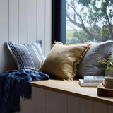 Cape Cod Blue Taupe Stripe Cushion 50cm - Pure Apotheca