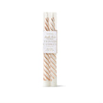 Cypress & Fir Twisted Taper Candles Metallic Copper 2 PK - Pure Apotheca