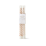 Cypress & Fir Twisted Taper Candles Metallic Copper 2 PK - Pure Apotheca