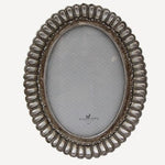 Fanned Oval Pewter Finish Photoframe 5x7" - Pure Apotheca