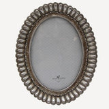 Fanned Oval Pewter Finish Photoframe 5x7" - Pure Apotheca