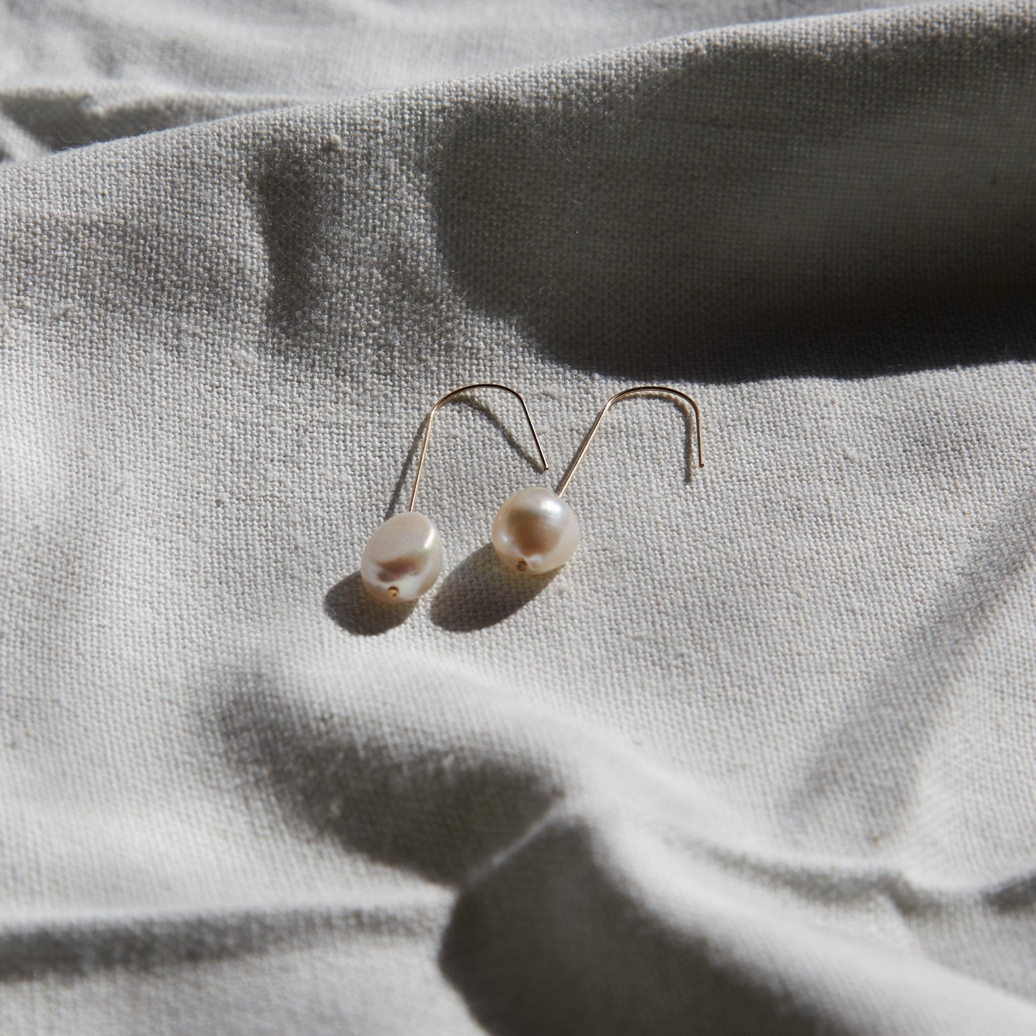 Gabrielle 14K Gold Freshwater Pearl Earrings - Pure Apotheca