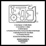 Gentlemen's Hardware Titanium Credit Card Pocket Multi Tool - Pure Apotheca