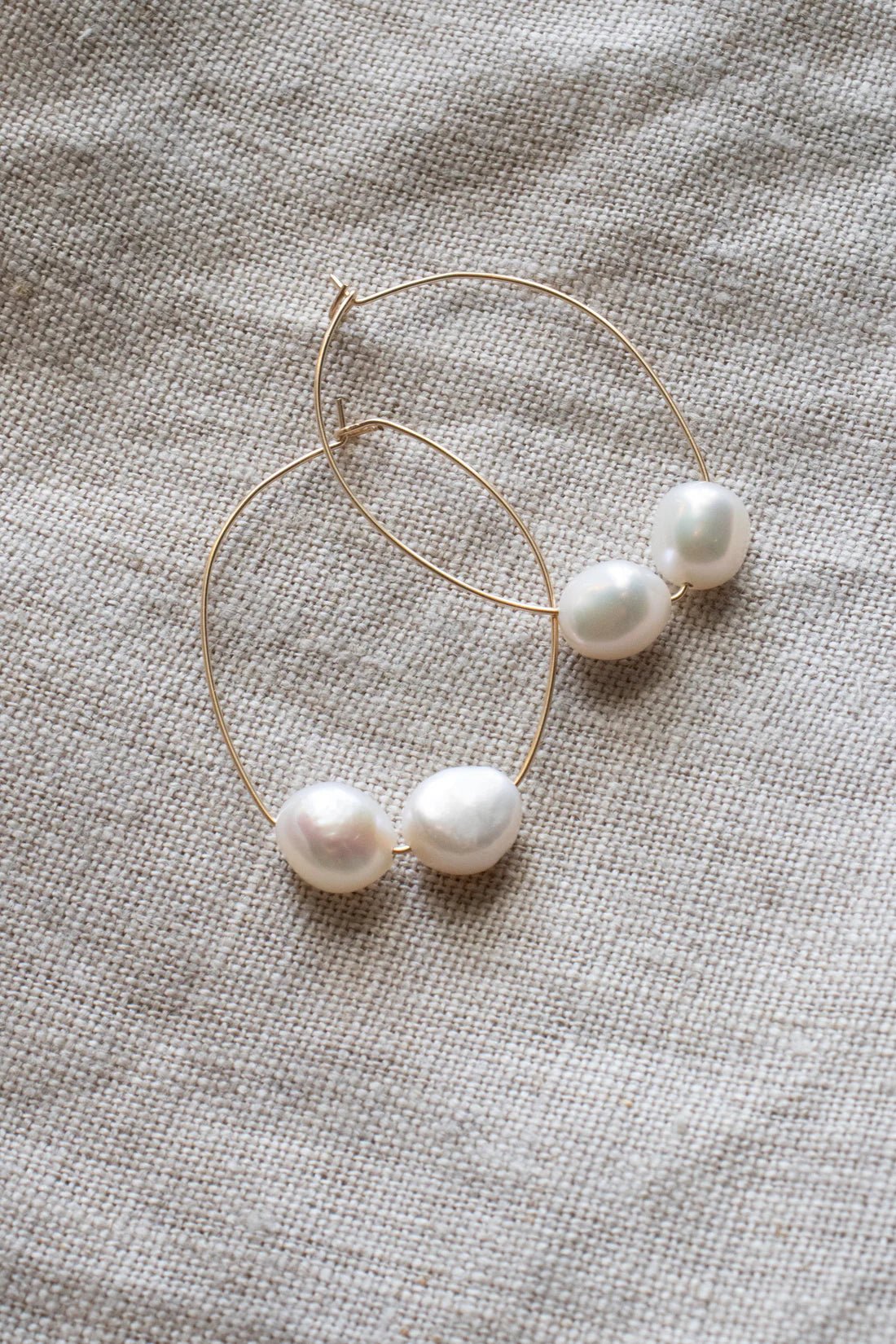 Isabella 14K Gold Freshwater Pearl Earrings - Pure Apotheca