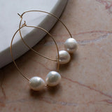 Isabella 14K Gold Freshwater Pearl Earrings - Pure Apotheca