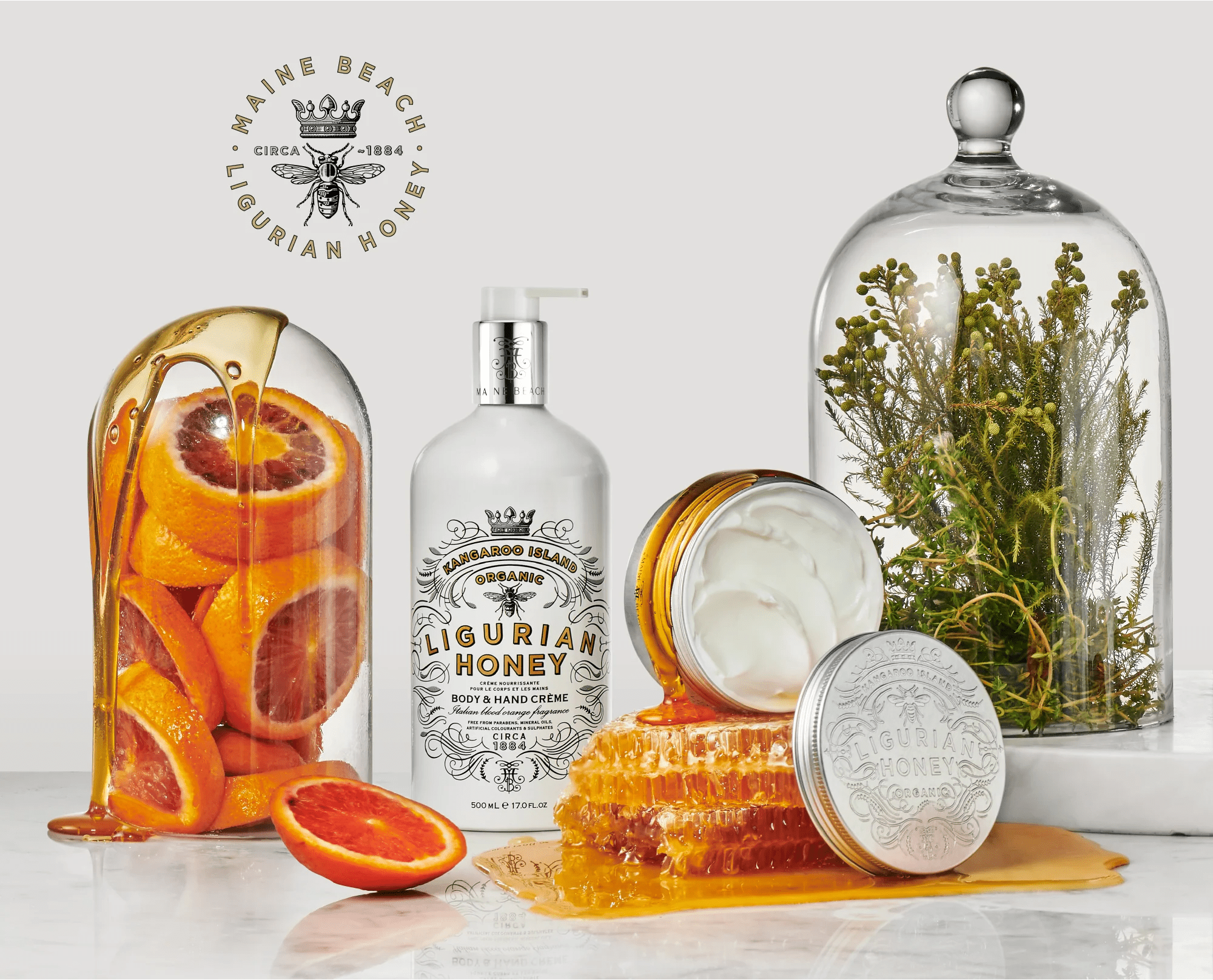 Kangaroo Island Ligurian Honey Body & Hand Creme 500ml - Pure Apotheca