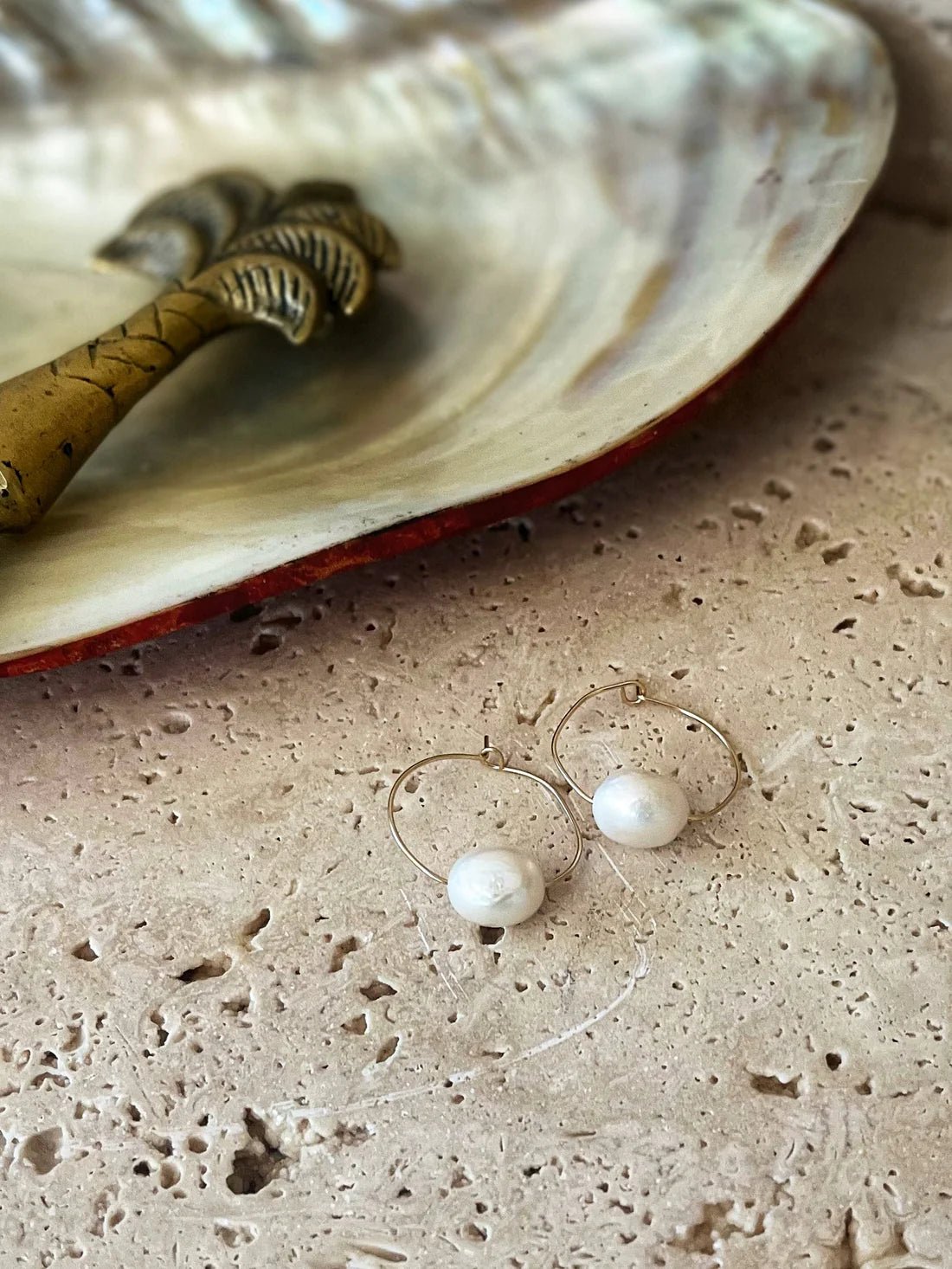 Katie 14K Gold Freshwater Pearl Earrings - Pure Apotheca