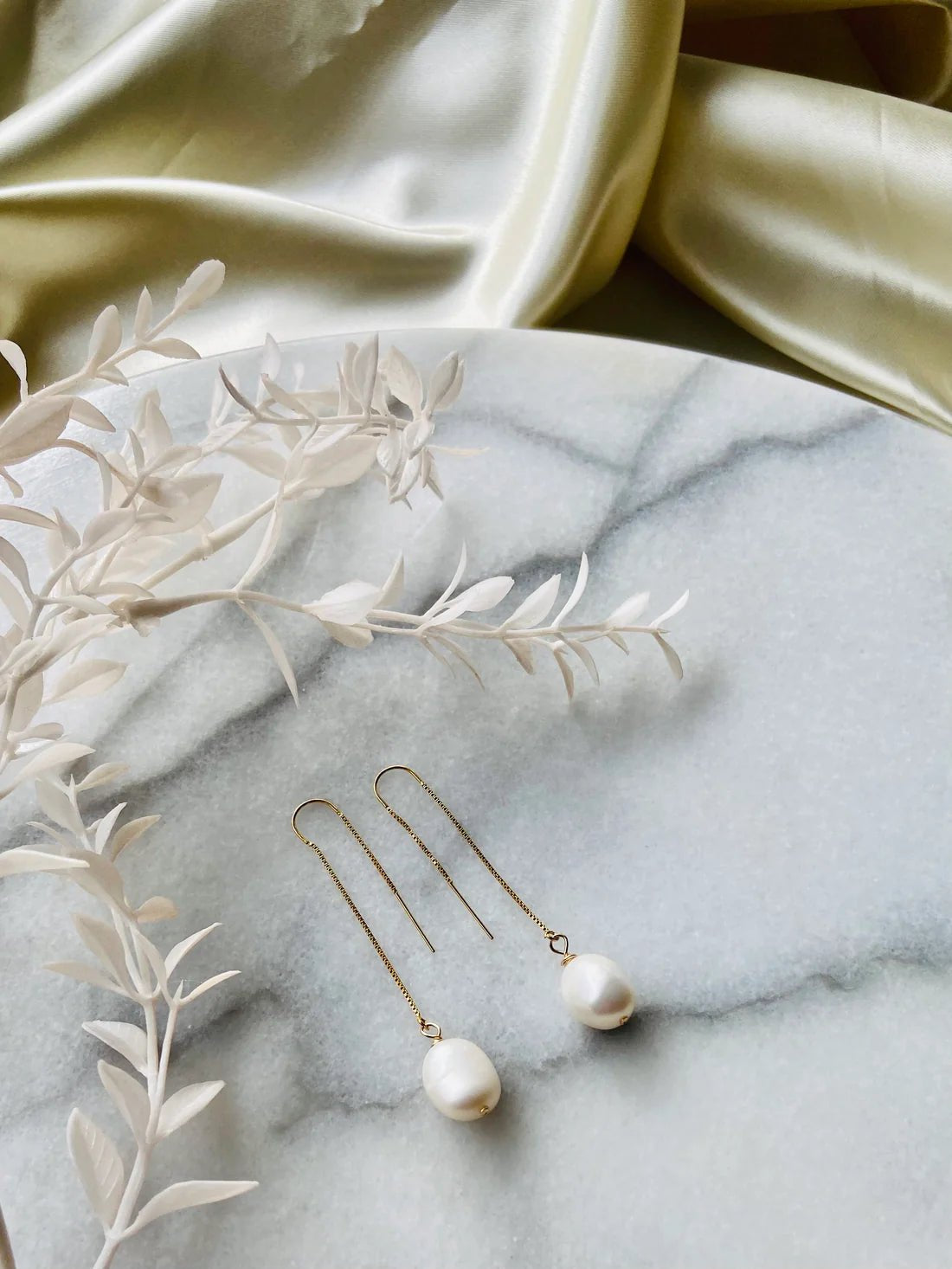 Lydia 14K gold freshwater pearl earrings - Pure Apotheca