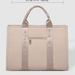 Manhattan Logo Tote Bag Biscotti - Pure Apotheca