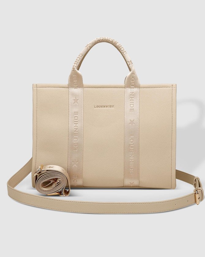 Manhattan Logo Tote Bag Biscotti - Pure Apotheca
