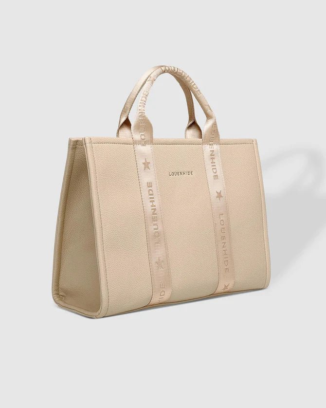 Manhattan Logo Tote Bag Biscotti - Pure Apotheca